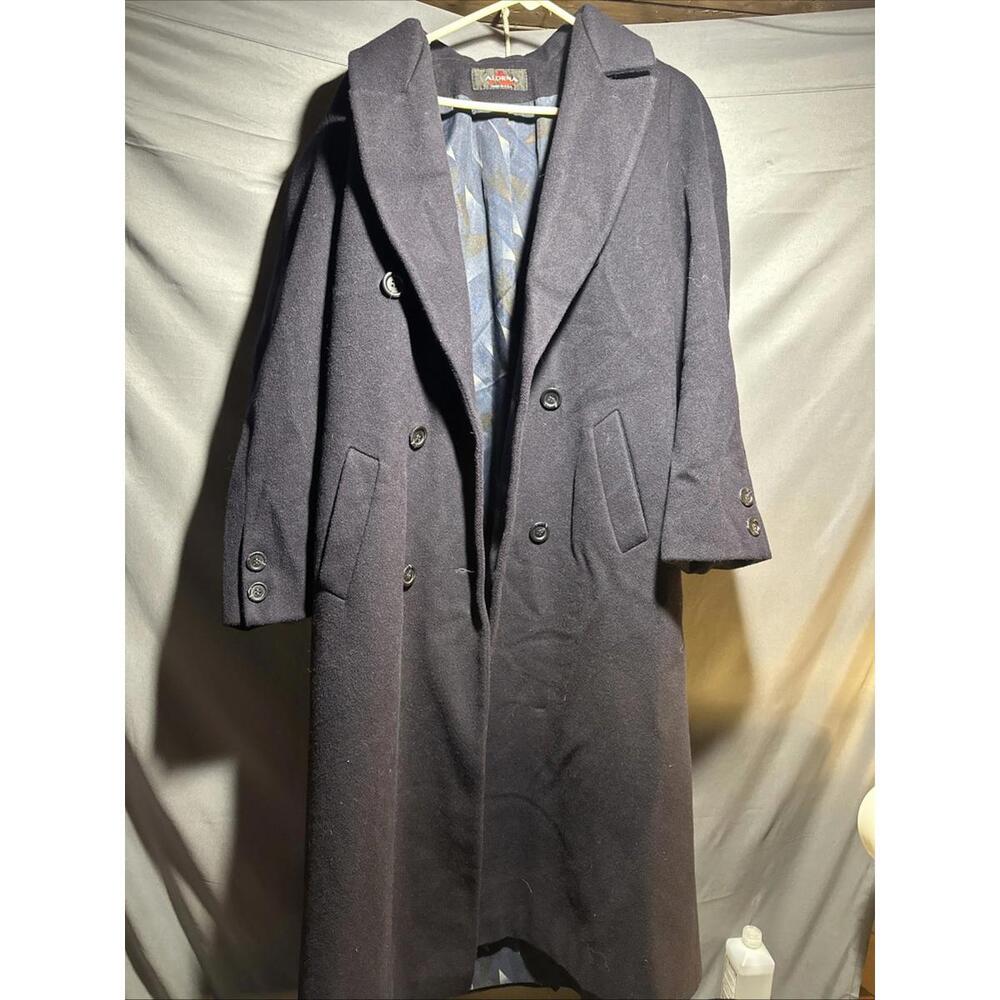 vintage Alorna by Forstmann "Super Fina" wool blend coat size Large Has 400